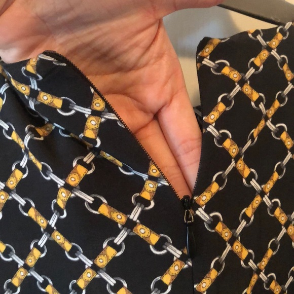 Zara Woman chain print ruffle blouse - Picture 5 of 8